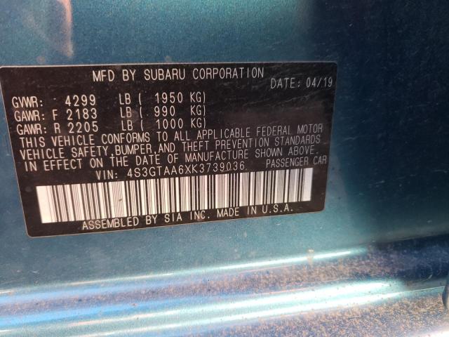 Photo 10 from auction – 2019 SUBARU IMPREZA with VIN 4S3GTAA6XK3739036