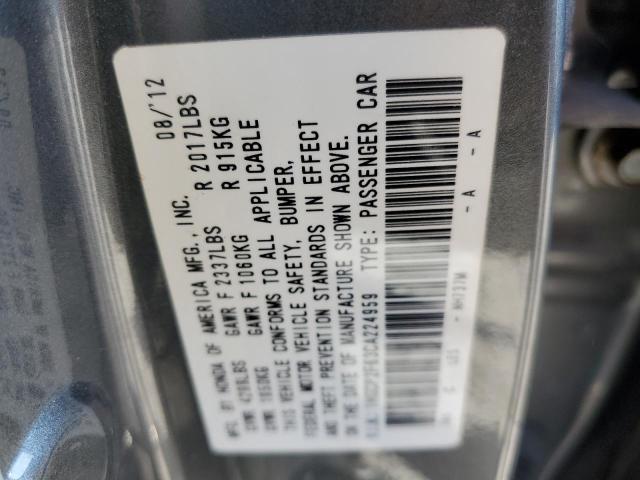 Photo 10 from auction – 2012 HONDA ACCORD SE with VIN 1HGCP2F63CA224959