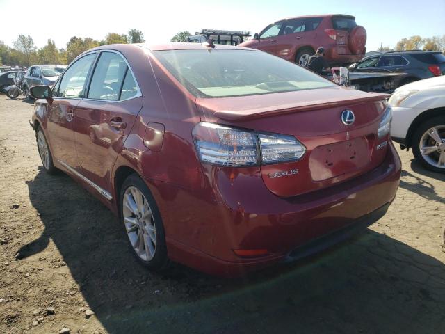 Photo 3 from auction – 2010 LEXUS HS 250H with VIN JTHBB1BA2A2034461