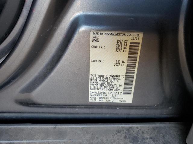Photo 10 from auction – 2016 NISSAN ALTIMA 2.5 with VIN 1N4AL3AP3GC123217