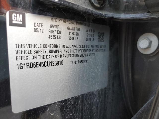 Photo 10 from auction – 2012 CHEVROLET VOLT with VIN 1G1RD6E45CU123910