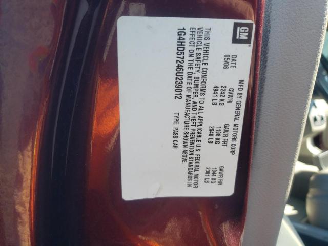 Photo 10 from auction – 2006 BUICK LUCERNE CX with VIN 1G4HD57246U239012