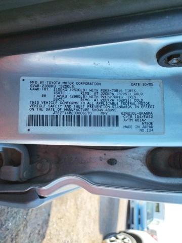 Photo 10 from auction – 2003 TOYOTA 4RUNNER SR with VIN JTEZT14R230006170