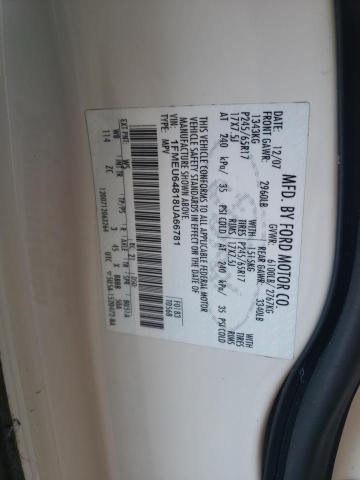 Photo 10 from auction – 2008 FORD EXPLORER E with VIN 1FMEU64818UA66781