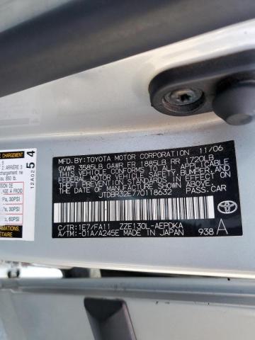 Photo 10 from auction – 2007 TOYOTA COROLLA CE with VIN JTDBR32E770118632