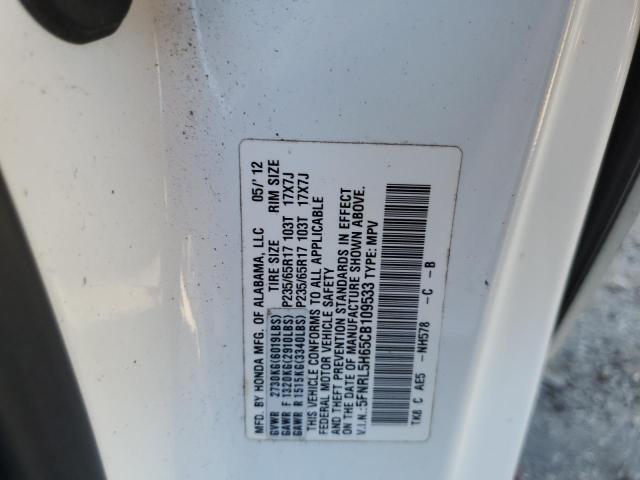 Photo 10 from auction – 2012 HONDA ODYSSEY EX with VIN 5FNRL5H65CB109533