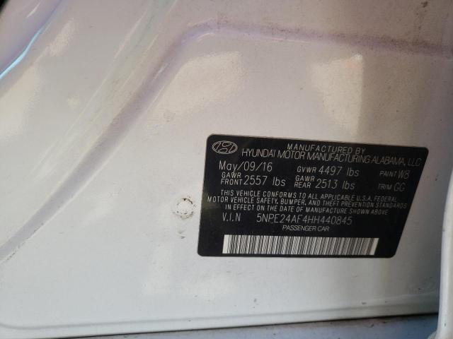 Photo 10 from auction – 2017 HYUNDAI SONATA SE with VIN 5NPE24AF4HH440845