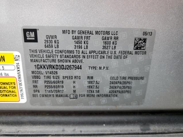 Photo 10 from auction – 2013 GMC ACADIA SLT with VIN 1GKKVRKD3DJ267944