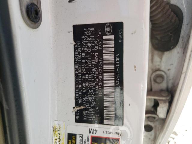 Photo 10 from auction – 2011 TOYOTA CAMRY BASE with VIN 4T4BF3EK9BR213447