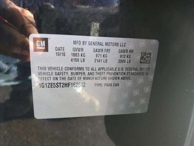 Photo 10 from auction – 2017 CHEVROLET MALIBU LT with VIN 1G1ZE5ST2HF162842