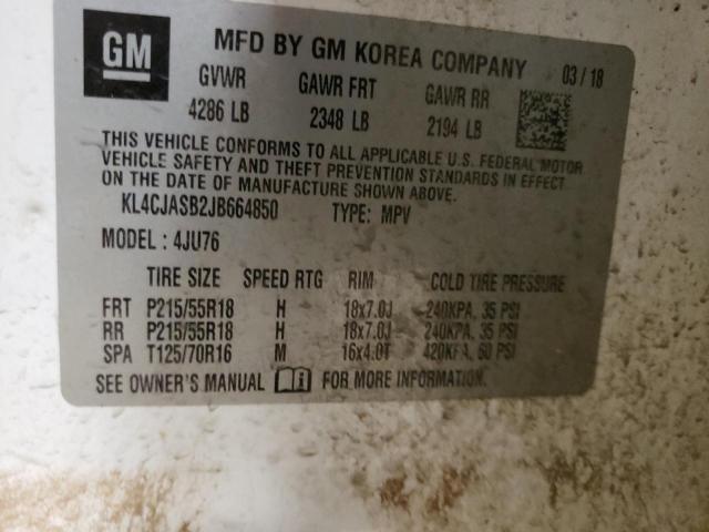 Photo 10 from auction – 2018 BUICK ENCORE PRE with VIN KL4CJASB2JB664850
