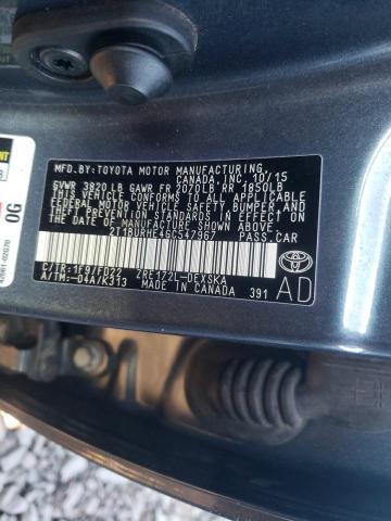 Photo 10 from auction – 2016 TOYOTA COROLLA L with VIN 2T1BURHE4GC547967