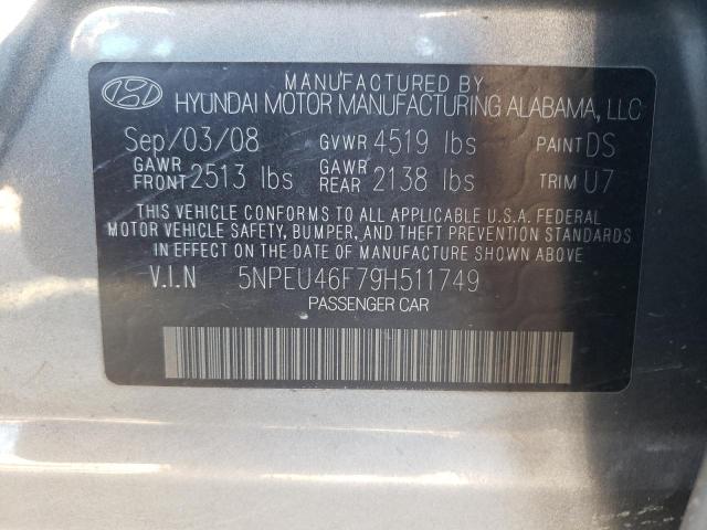 Photo 10 from auction – 2009 HYUNDAI SONATA SE with VIN 5NPEU46F79H511749