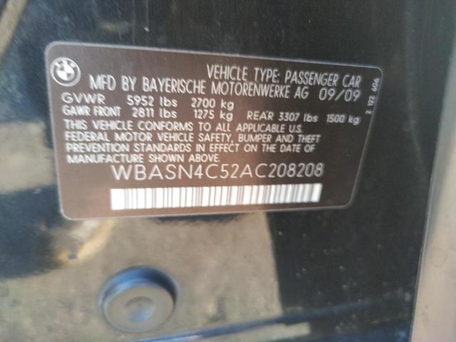 Photo 10 from auction – 2010 BMW 550 GT with VIN WBASN4C52AC208208