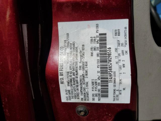 Photo 10 from auction – 2007 FORD FOCUS ZX4 with VIN 1FAHP34N57W298516