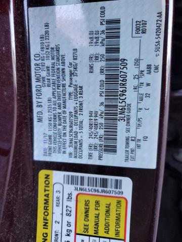 Photo 10 from auction – 2018 LINCOLN MKZ SELECT with VIN 3LN6L5C96JR607509
