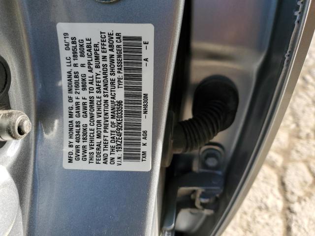 Photo 10 from auction – 2019 HONDA INSIGHT TO with VIN 19XZE4F92KE033596