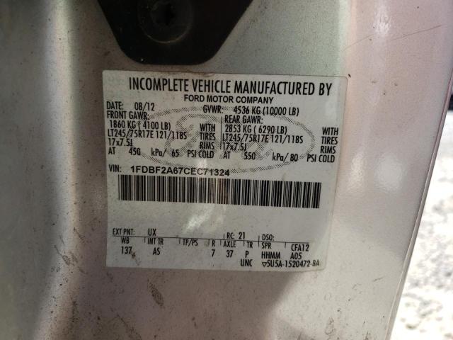 Photo 10 from auction – 2012 FORD F250 SUPER with VIN 1FDBF2A67CEC71324
