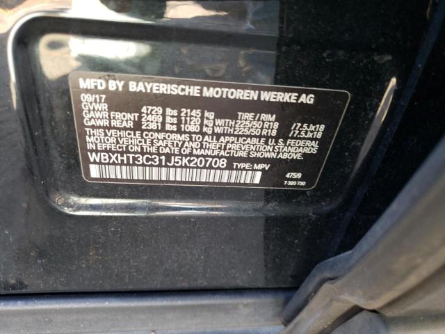 Photo 10 from auction – 2018 BMW X1 XDRIVE2 with VIN WBXHT3C31J5K20708