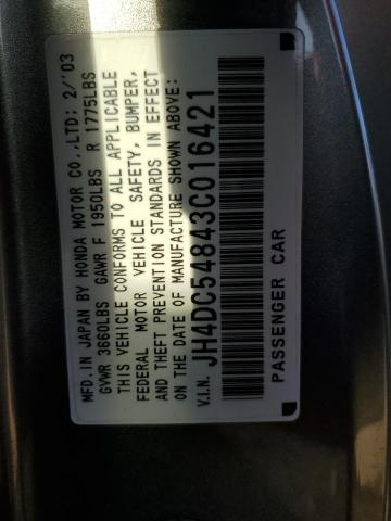 Photo 10 from auction – 2003 ACURA RSX with VIN JH4DC54843C016421