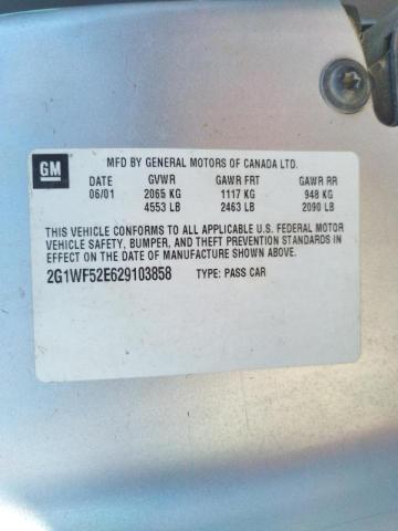 Photo 10 from auction – 2002 CHEVROLET IMPALA with VIN 2G1WF52E629103858