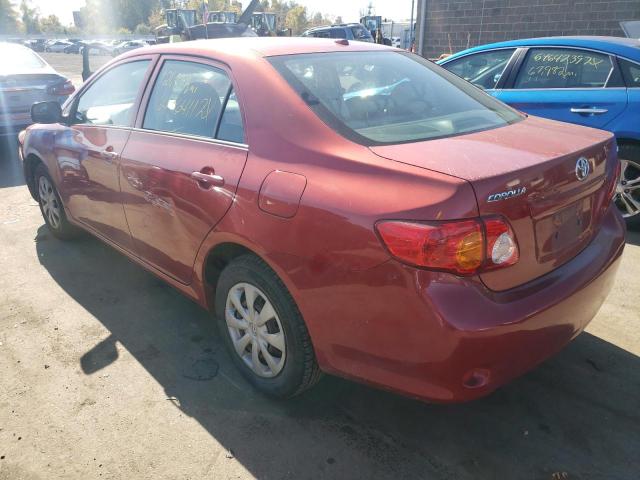Photo 3 from auction – 2009 TOYOTA COROLLA BA with VIN JTDBL40E199093980