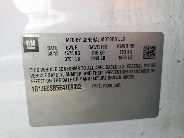 Photo 10 from auction – 2014 CHEVROLET SONIC LTZ with VIN 1G1JE6SB5E4109022