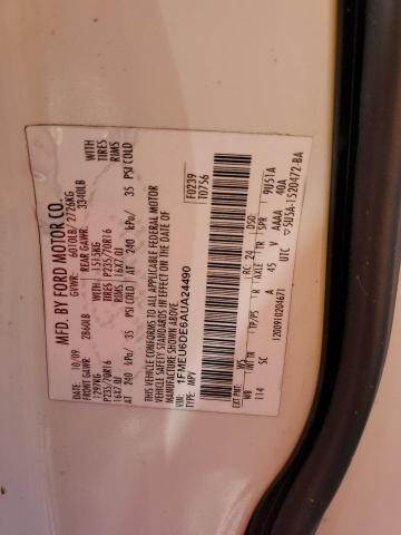 Zdjęcie 10 z aukcji – 2010 FORD EXPLORER X z VIN 1FMEU6DE0AUA55542