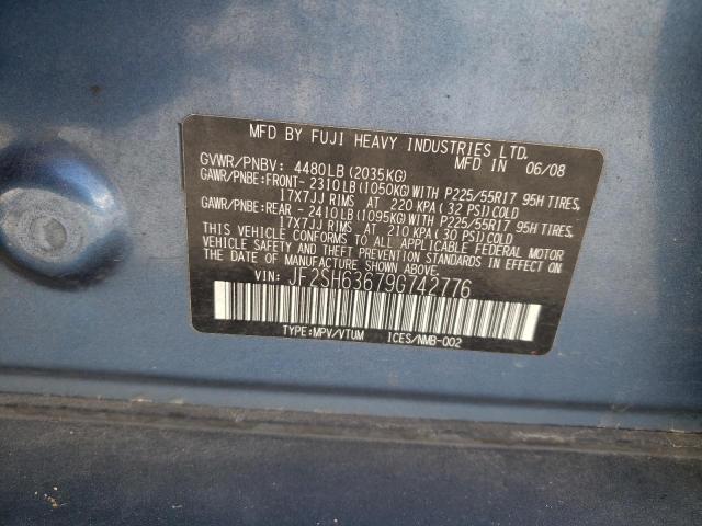 Photo 10 from auction – 2009 SUBARU FORESTER 2 with VIN JF2SH63679G742776