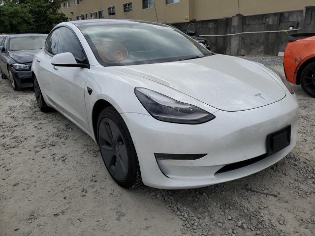 TESLA MODEL 3 2021 with VIN 5YJ3E1EA9MF099527 - Photo from auction