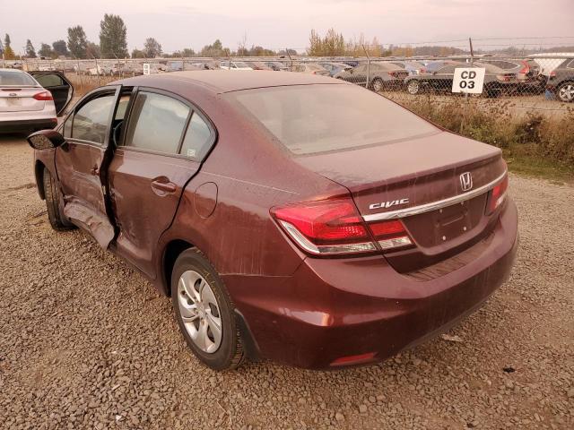 Photo 3 from auction – 2013 HONDA CIVIC LX with VIN 19XFB2F54DE290484