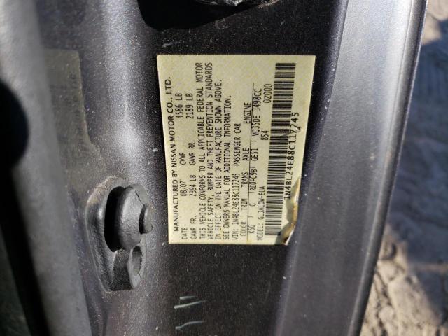 Photo 10 from auction – 2008 NISSAN ALTIMA 3.5 with VIN 1N4BL24E88C117245