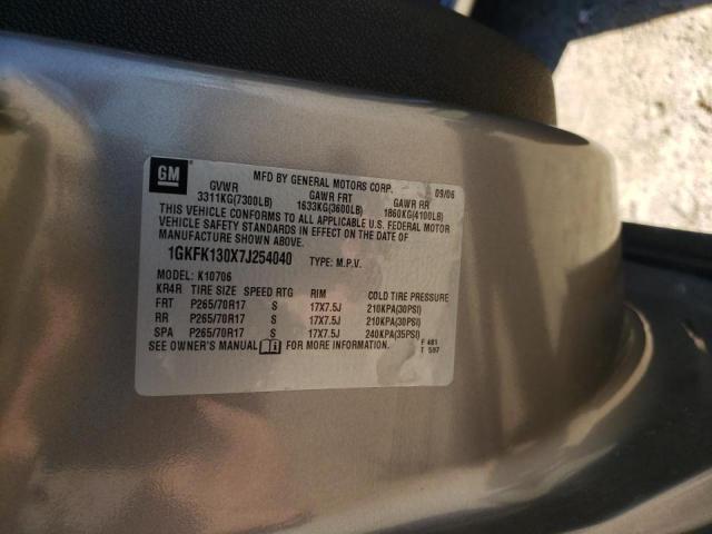 Photo 10 from auction – 2007 GMC YUKON with VIN 1GKFK130X7J254040