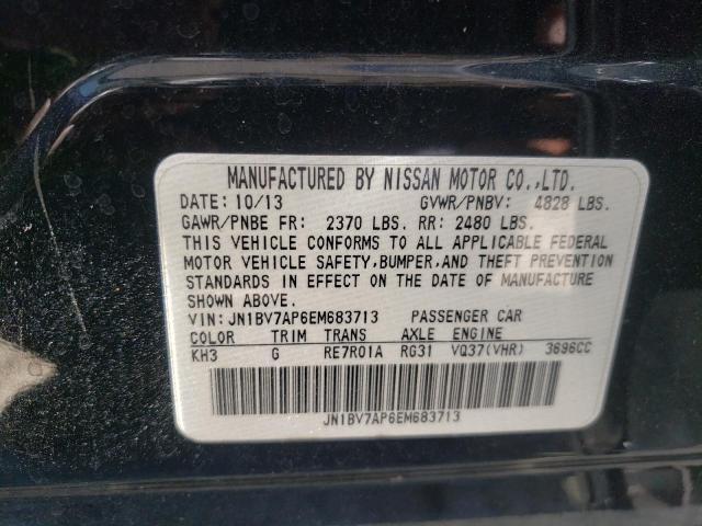 Photo 10 from auction – 2014 INFINITI Q50 BASE with VIN JN1BV7AP6EM683713