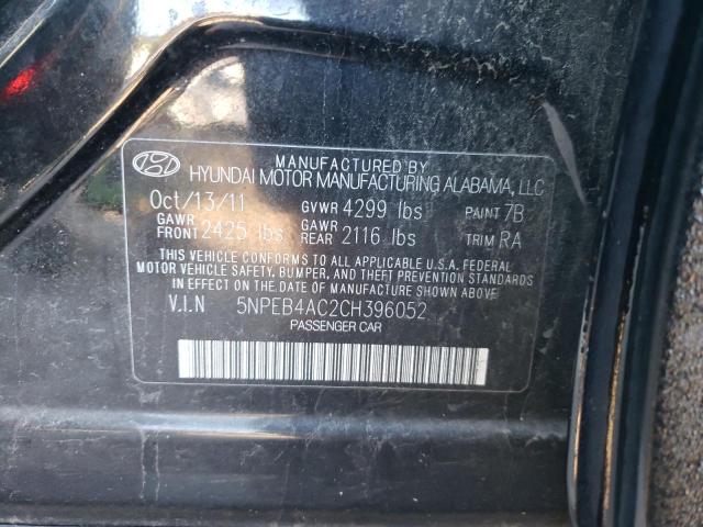 Photo 10 from auction – 2012 HYUNDAI SONATA GLS with VIN 5NPEB4AC2CH396052