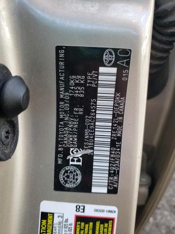 Photo 10 from auction – 2010 TOYOTA COROLLA BA with VIN 2T1BU4EE9AC264575