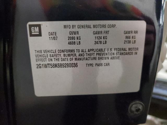 Photo 10 from auction – 2008 CHEVROLET IMPALA LT with VIN 2G1WT58K689280036