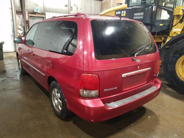 Photo 3 from auction – 2002 KIA SEDONA EX with VIN KNDUP131226312134