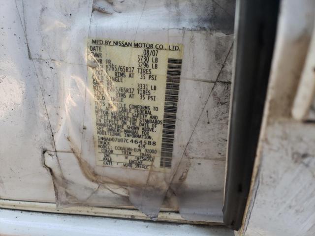 Photo 10 from auction – 2007 NISSAN FRONTIER C with VIN 1N6AD07U07C464588