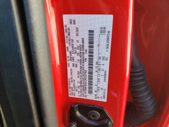 Photo 10 from auction – 2018 FORD F150 SUPER with VIN 1FTEW1EG7JFC37762