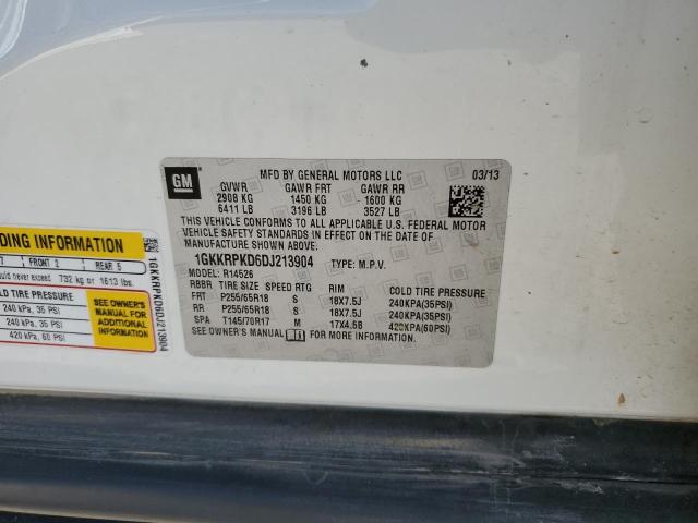 Photo 10 from auction – 2013 GMC ACADIA SLE with VIN 1GKKRPKD6DJ213904