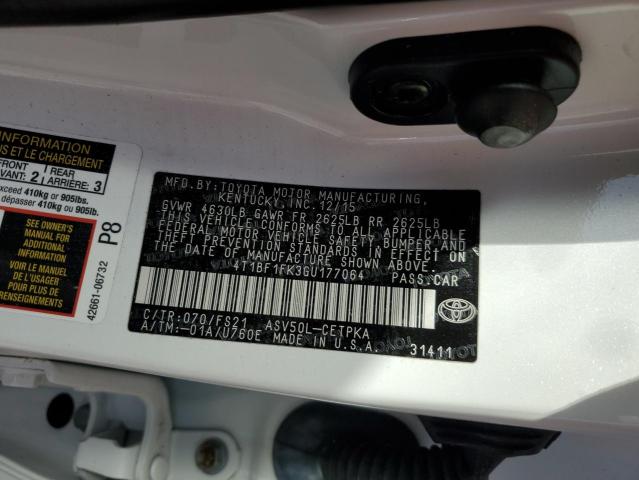 Photo 10 from auction – 2016 TOYOTA CAMRY LE with VIN 4T1BF1FK3GU177064