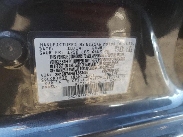 Photo 10 from auction – 2015 NISSAN VERSA 4D with VIN 3N1CN7AP6FL863466