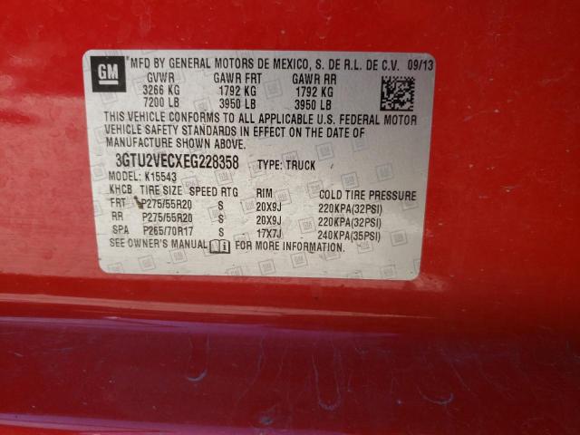Photo 10 from auction – 2014 GMC SIERRA K15 with VIN 3GTU2VECXEG228358