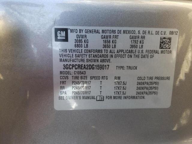 Photo 10 from auction – 2013 CHEVROLET SILVERADO with VIN 3GCPCREA2DG159017