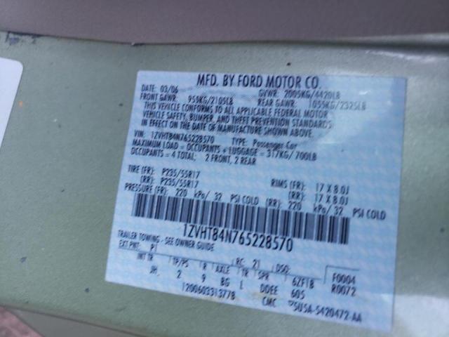 Photo 10 from auction – 2006 FORD MUSTANG with VIN 1ZVHT84N765228570