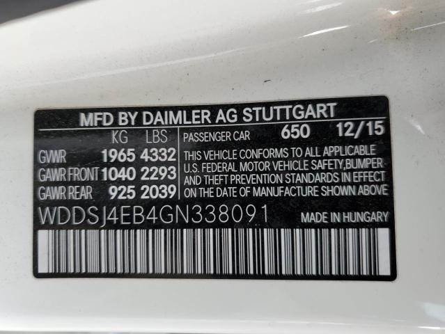 Photo 10 from auction – 2016 MERCEDES-BENZ CLA 250 with VIN WDDSJ4EB4GN338091