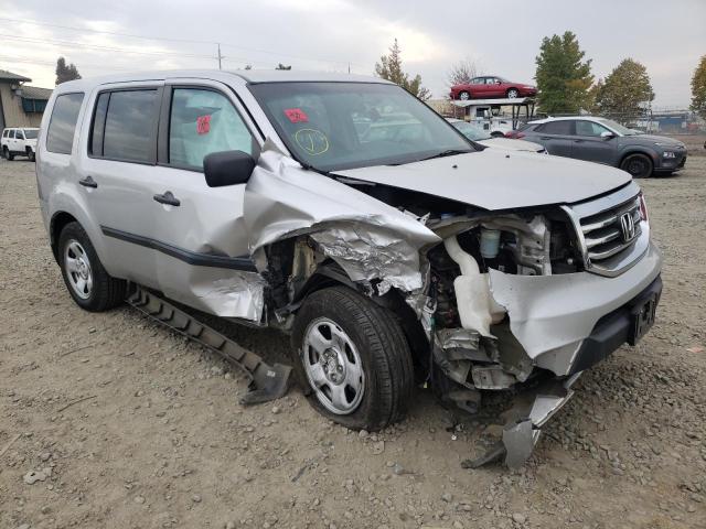 HONDA PILOT LX 2015 with VIN 5FNYF3H24FB023445 - Photo from auction