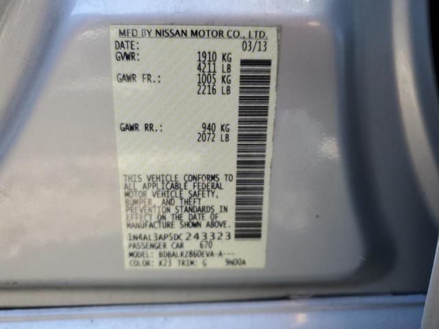 Photo 10 from auction – 2013 NISSAN ALTIMA 2.5 with VIN 1N4AL3AP5DC243323