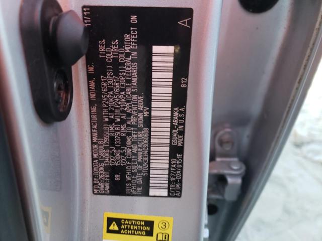 Photo 10 from auction – 2012 TOYOTA HIGHLANDER with VIN 5TDZK3EH4CS060608